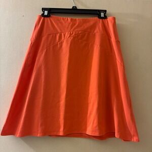 Patagonia Womens Size Small Orange Organic Cotton Blend A-Line Skirt Active